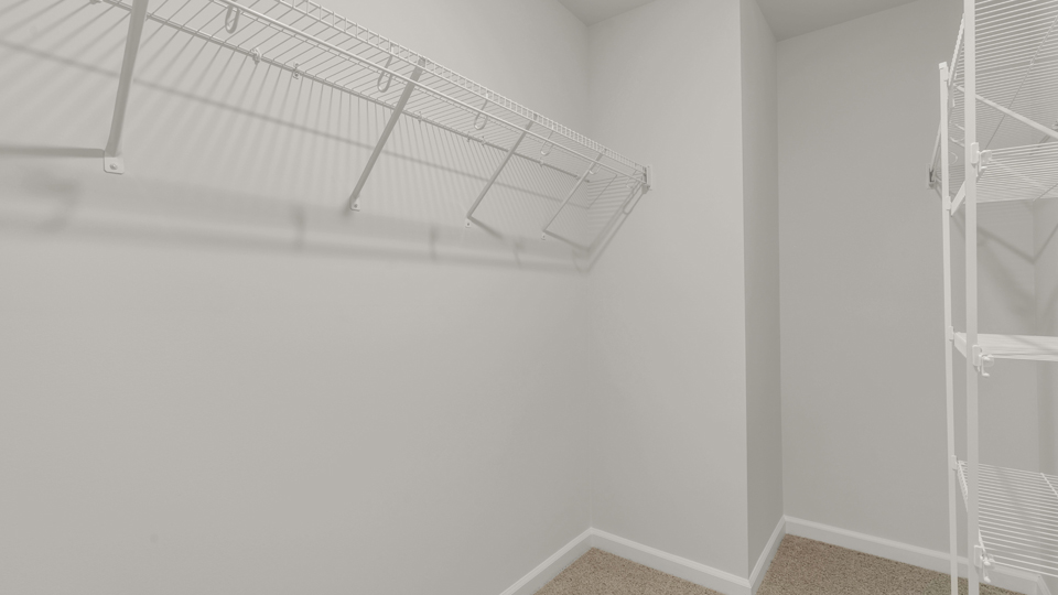 walk in closet with wire shelving