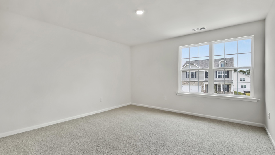Bedroom with carpet