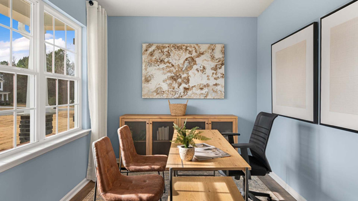 Study with french doors