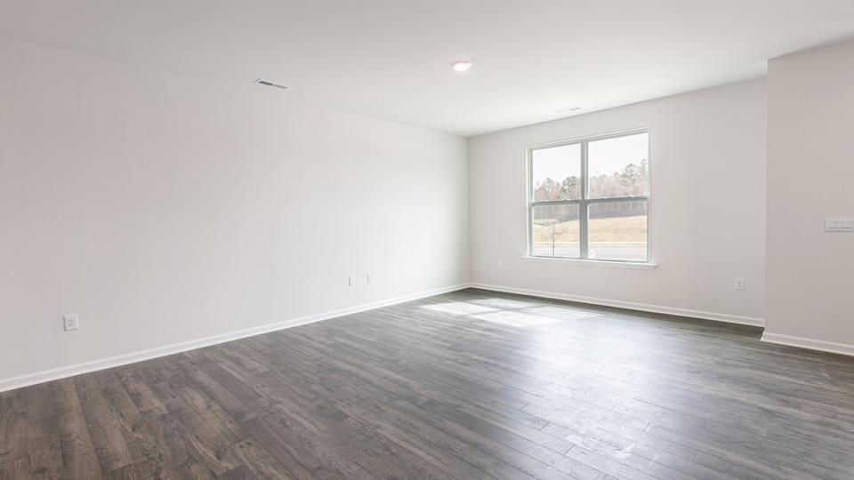 Living area with revwood flooring