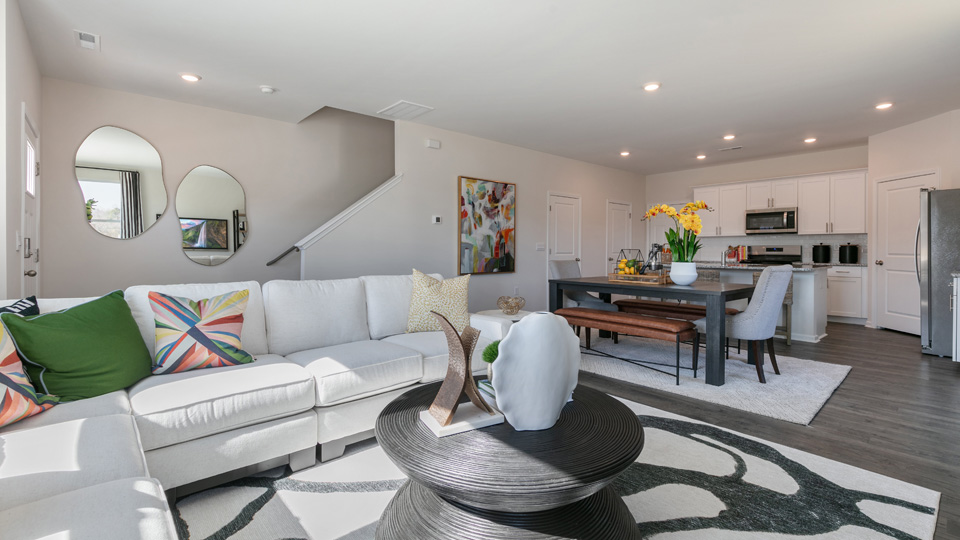 Open-concept living room