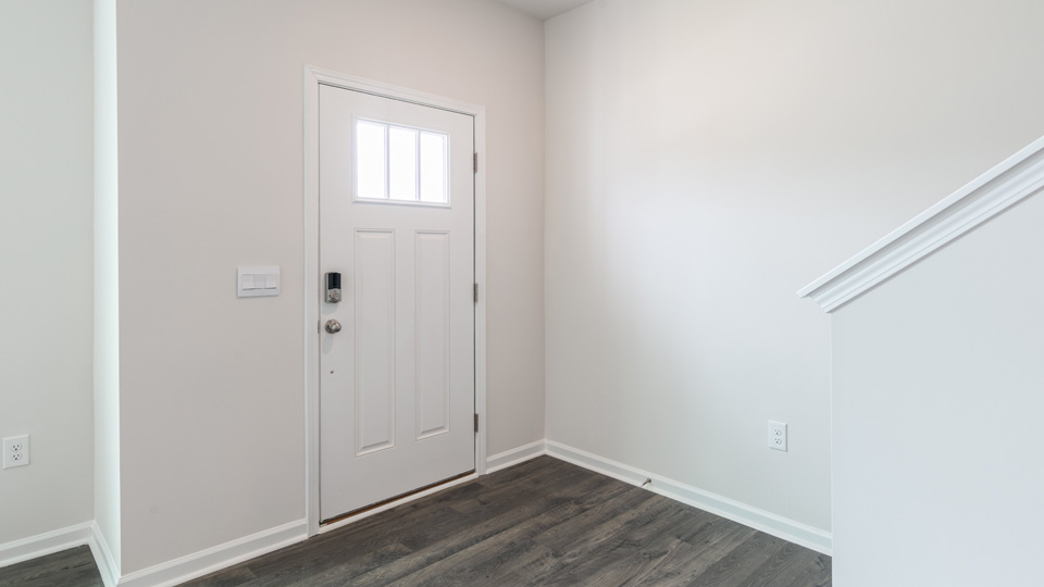 Entryway with revwood flooring