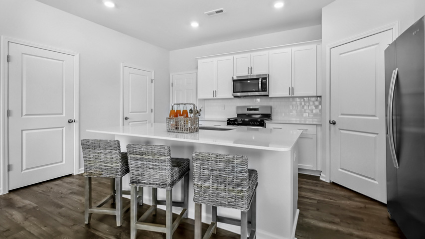 Collin kitchen with quartz countertops