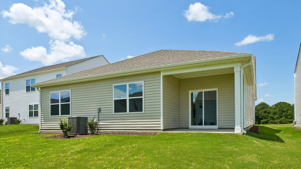 back exterior with patio