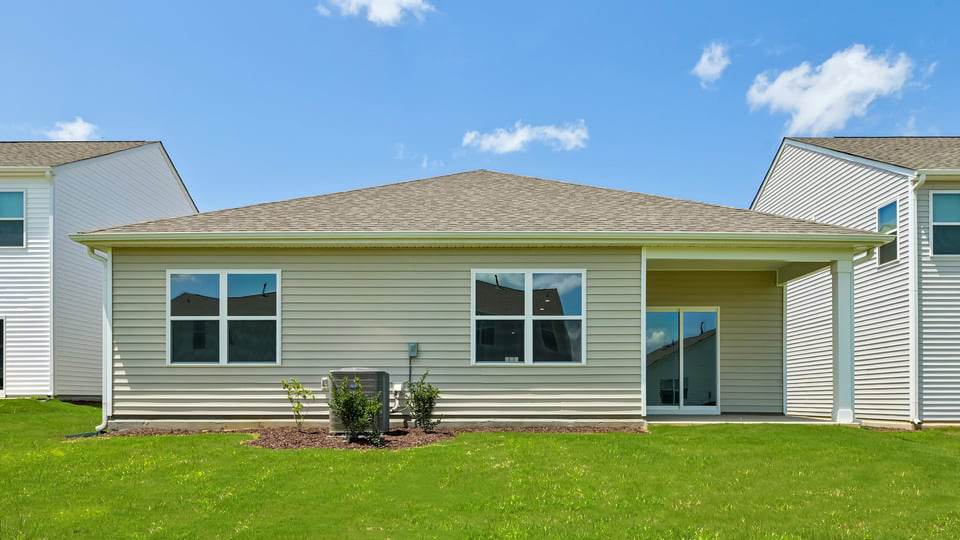 back exterior with patio