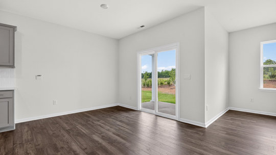 breakfast area with sliding glass doors