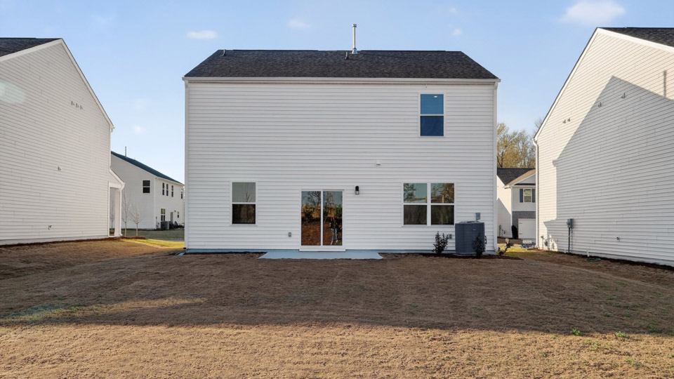 View of the back of the house
