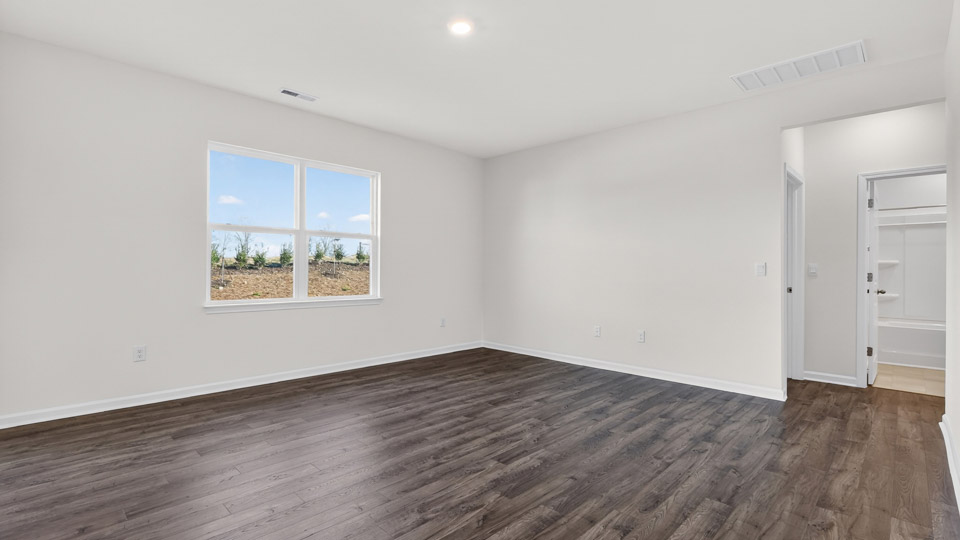 Open-concept living room and dining area