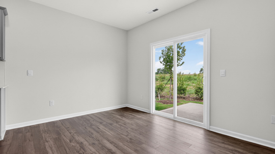 breakfast area with sliding glass doors to patio