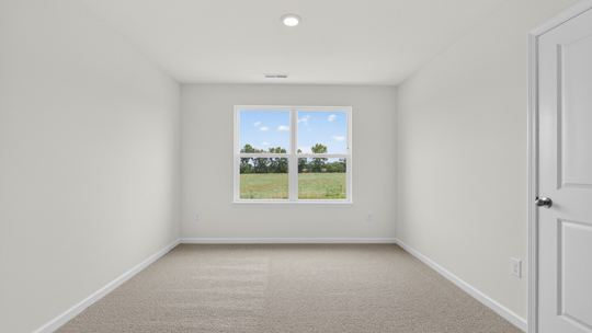 loft with carpet flooring