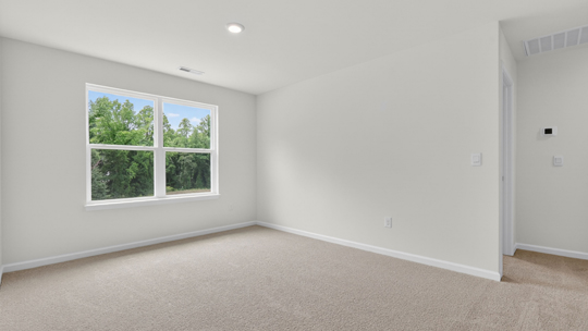 loft with carpet flooring
