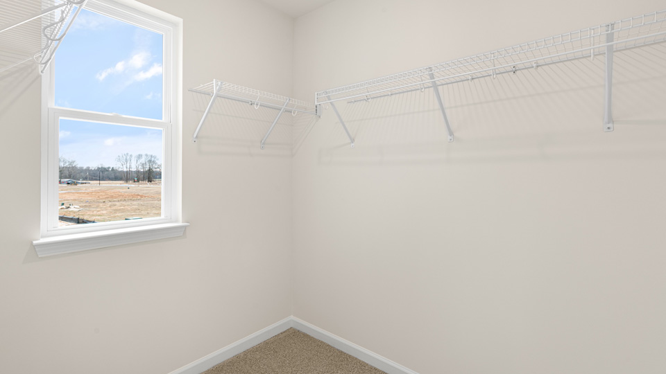 walk in closet with wire shelving