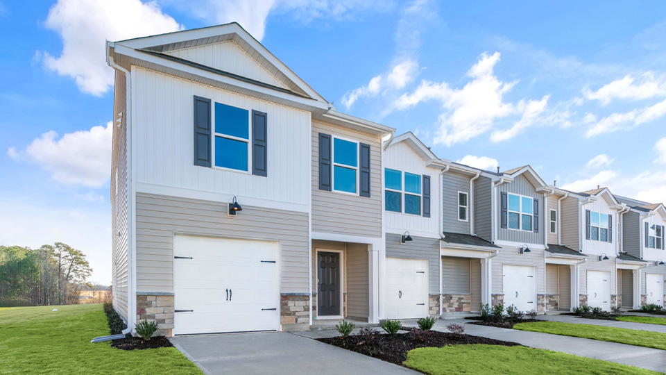 front exterior of mitchell b3 with 1 car garage