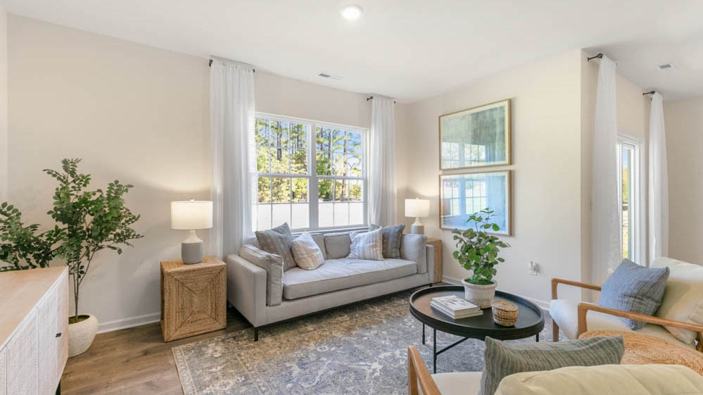 Open-concept living area