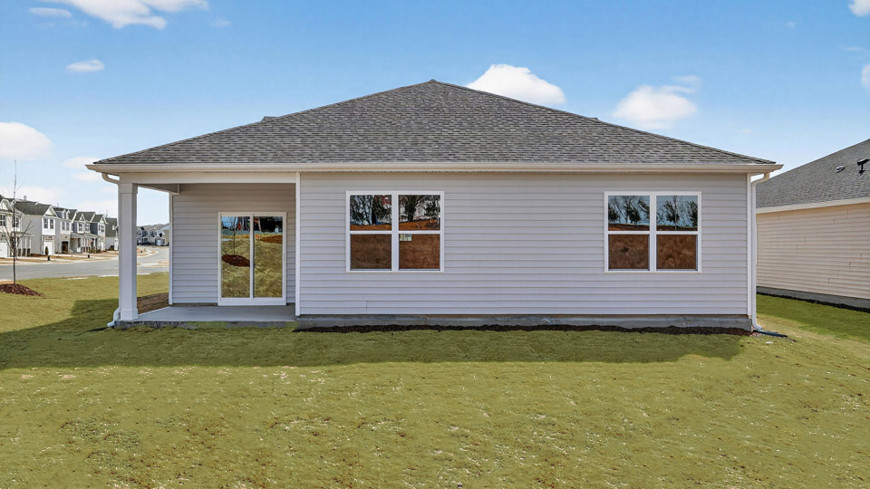 back exterior with porch