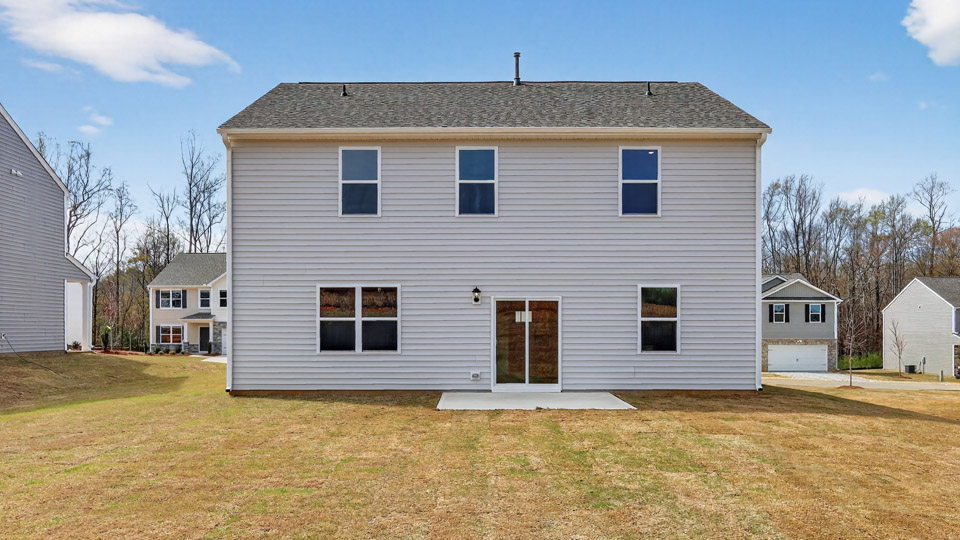 View of the back of the home