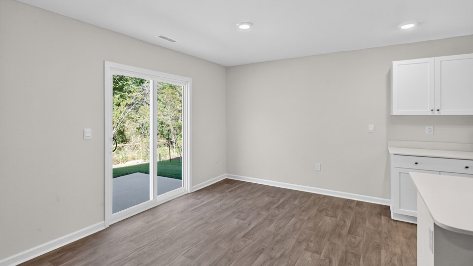 breakfast area with sliding glass doors