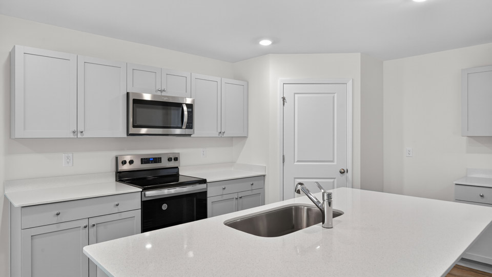 kitchen with quartz countertops