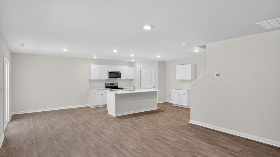 Open-concept living area