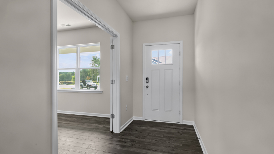 Entryway with revwood flooring