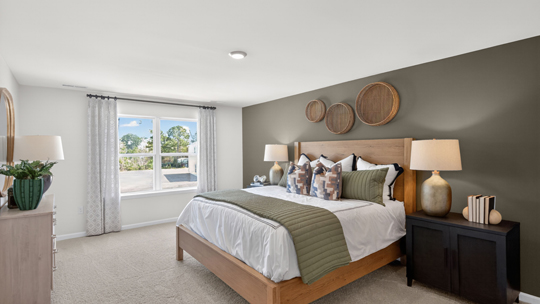 bedroom with carpet flooring