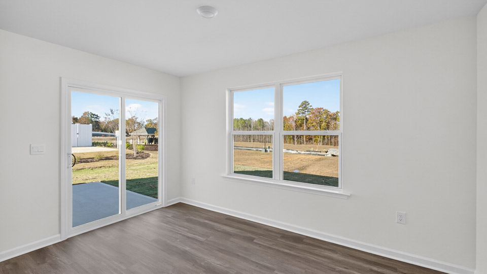 Open-concept dining area