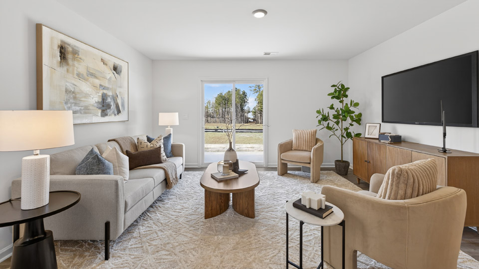 Open-concept living area