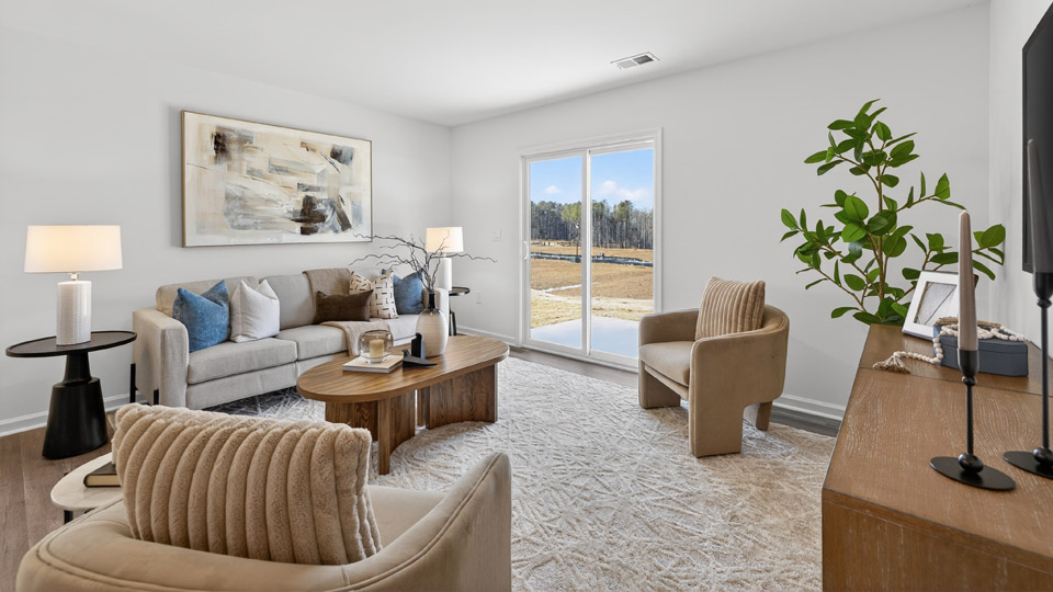 Open-concept living area