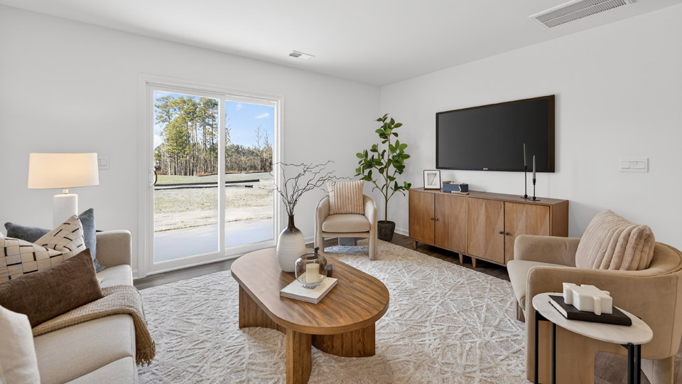 Open-concept living area