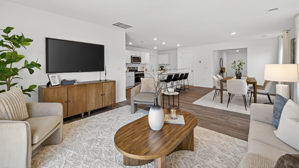 Open-concept living room