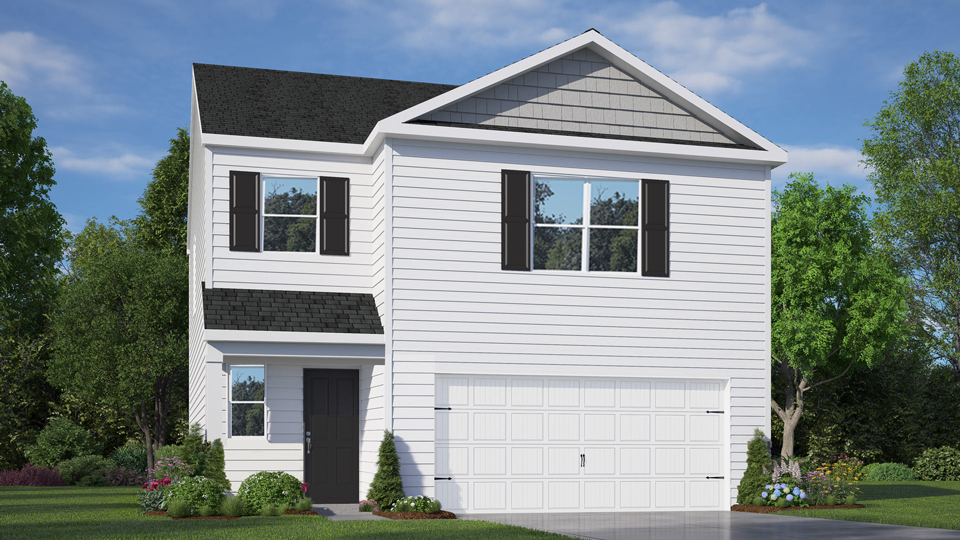 Rendering of the Darwin floorplan, elevation a1