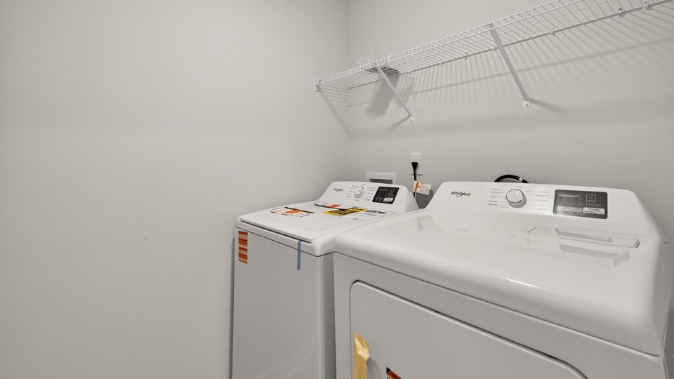 laundry room with washer and dryer