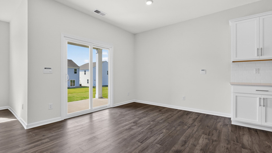 dining area with sliding glass doors