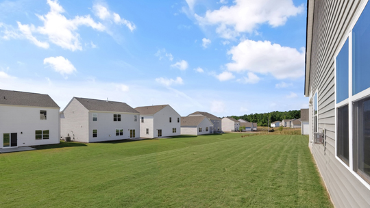 spacious backyard