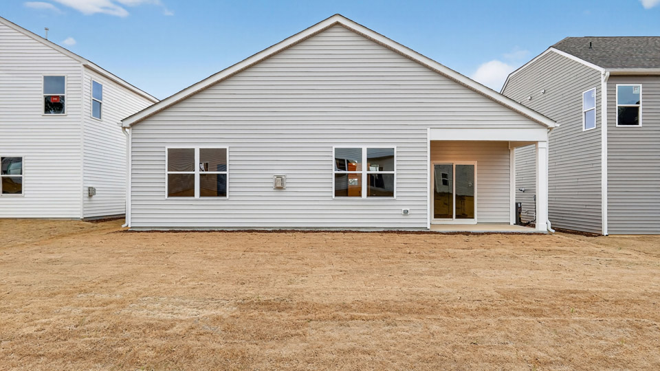 View of the back of the house and back patio