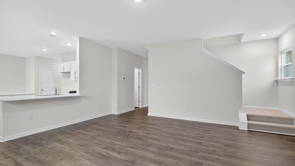 LIVING ROOM & STAIRWELL