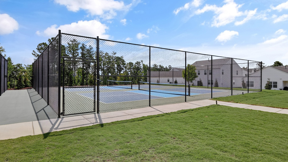 fenced in sports courts