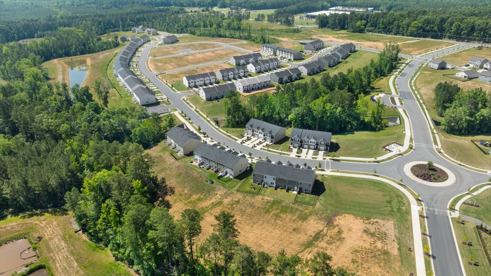aerial overhead of galvins community