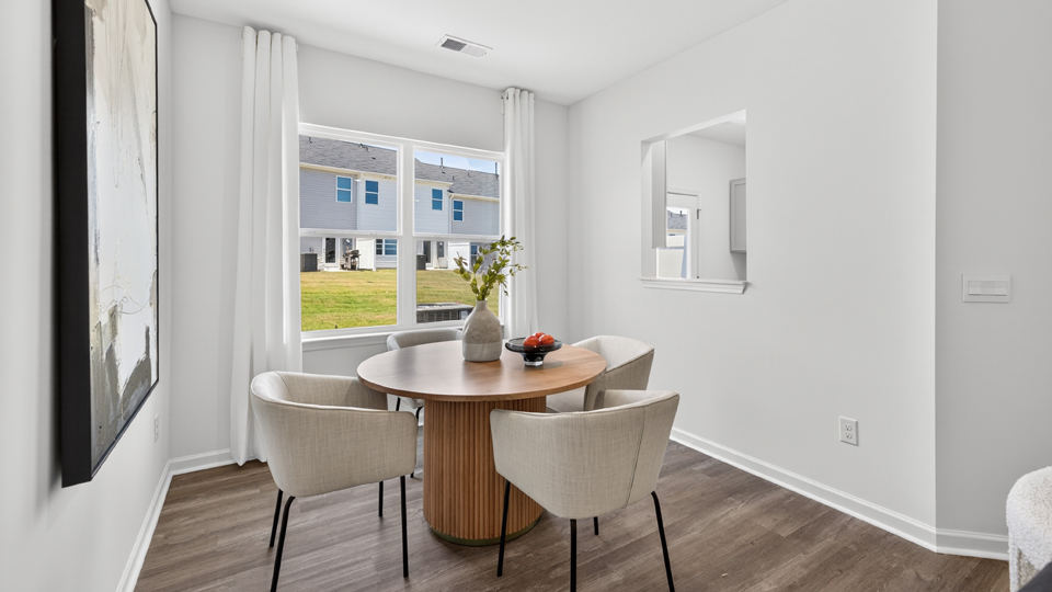 open concept dining space