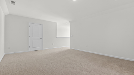 second floor bonus room with carpet