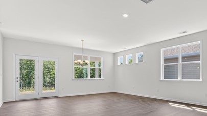 LIVING ROOM AND DINING AREA
