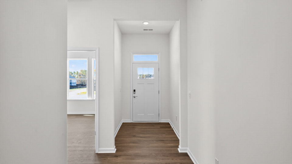 Entryway with revwood flooring