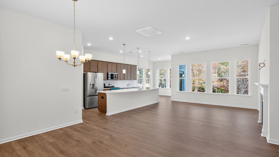 Living room revwood flooring