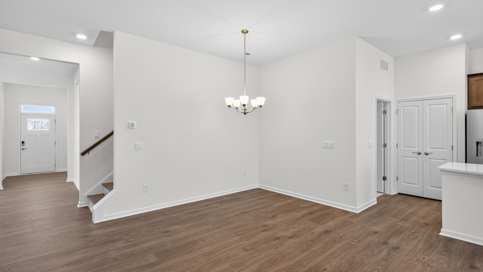 Living room with revwood flooring