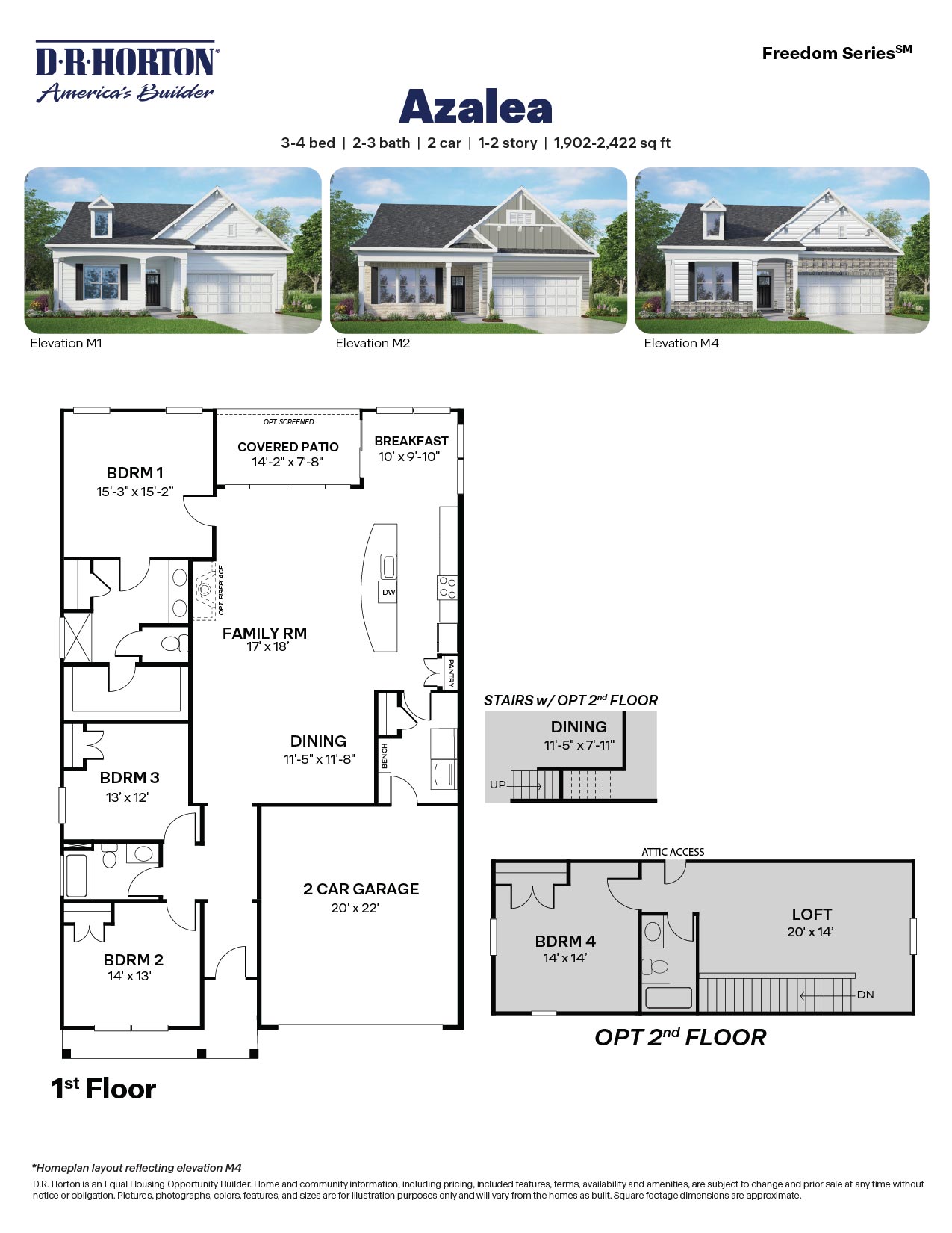 azalea floor plan