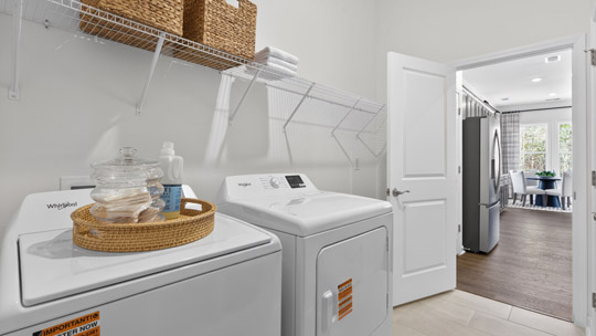 laundry room with washer and dryer