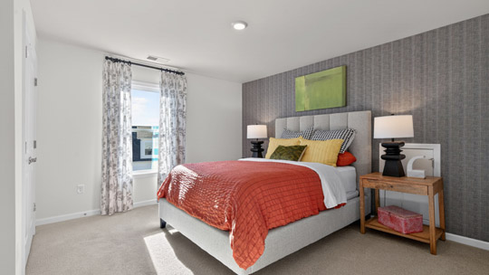 bedroom with carpet flooring