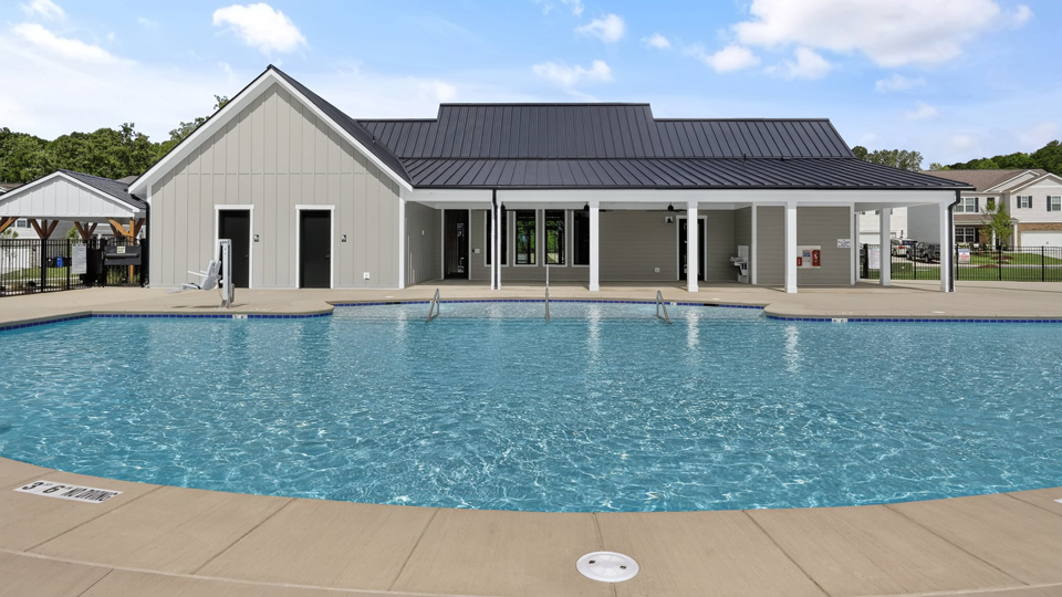 community pool and clubhouse