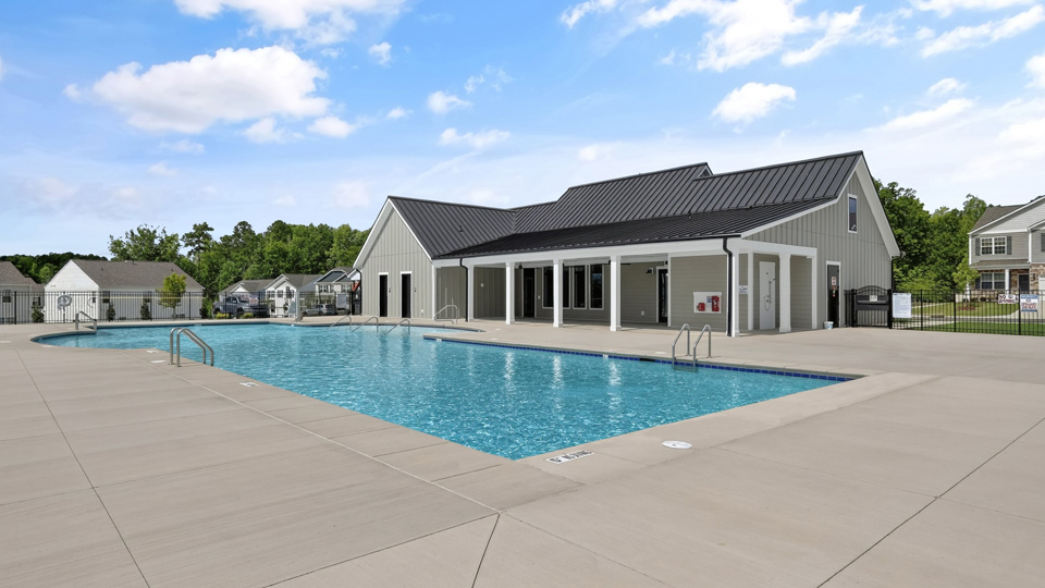 community pool and clubhouse