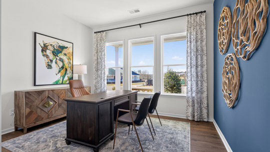 office with revwood flooring